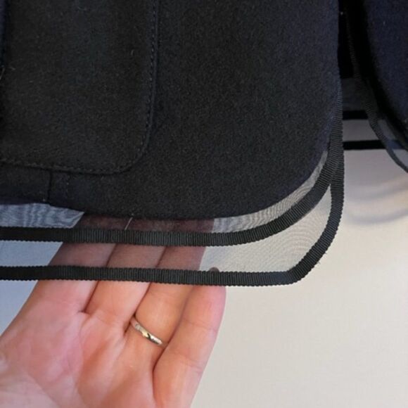 LOFT | Navy Blue Wool Blend Military Jacket size 8 - Picture 10 of 10